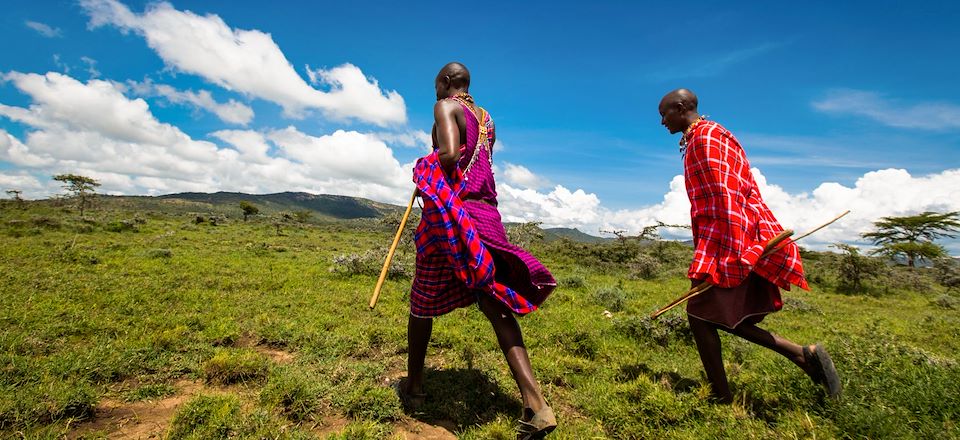 Safari randonnée bivouac à Loita Hills, séjour en éco-camp masaï, avec safaris au Lac Nakuru et à Masai Mara, avec guide privatif