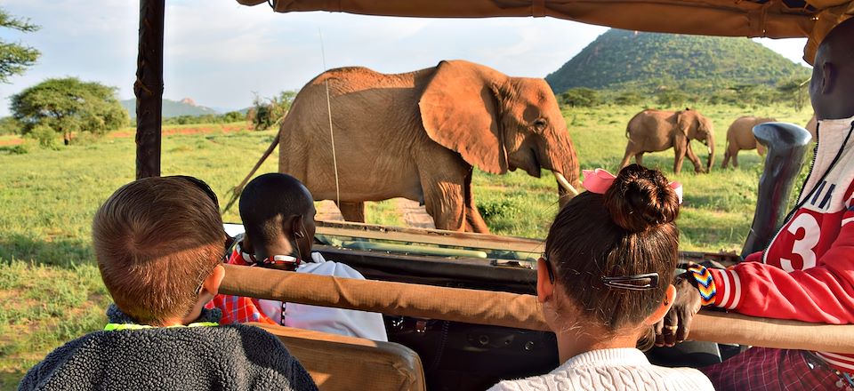 Safari au kenya en famille avec véhicule privé de safari et train local, d'Amboseli aux plages de Diani