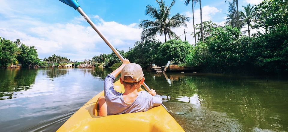 Voyage multi-activités en famille au Sri Lanka, une aventure taillée pour les grands et les petits, randos, safaris, baignades...