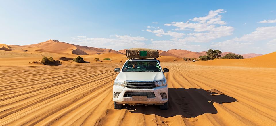 Désert, nature, bivouacs et feux de camp ! Partez à l'aventure sur les plus belles pistes d'Afrique du désert du Namib à Cape Town