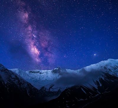 Trek de Chamé au Lac de Tilicho, avec observation des étoiles, planètes et galaxies  en compagnie de l'astronome Stephen Rater