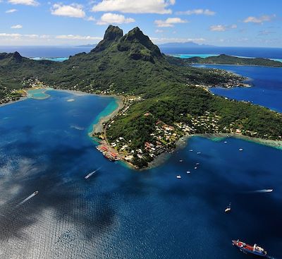 Circuit complet à la découverte de 3 îles : Tahiti, Moorea et Bora-Bora, entre terres et lagons, avec nuits en pensions de famille