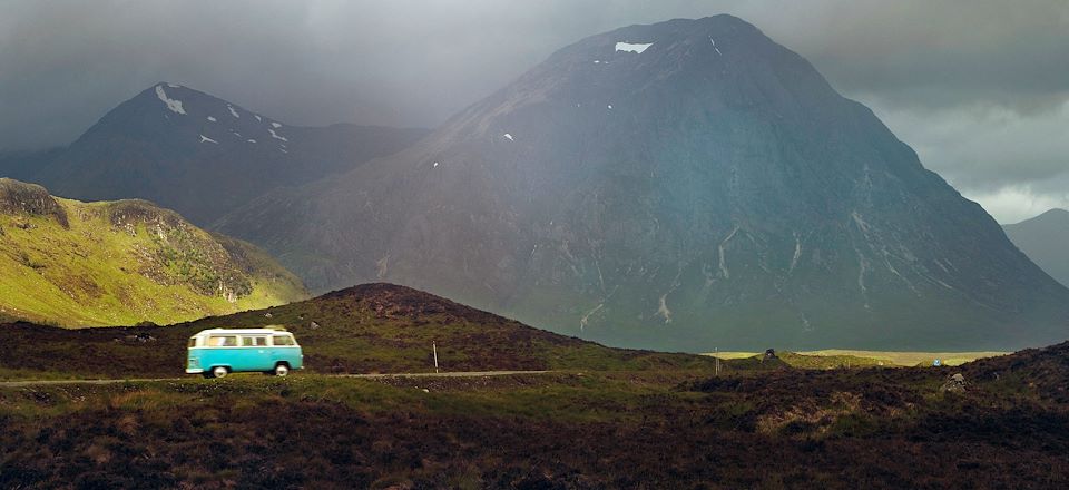 Road trip sur les mythiques routes des Highlands en van à la découverte des sites incontournables de l'Ecosse