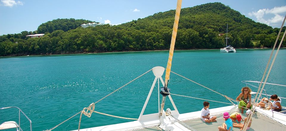 Circuit en catamaran aux Seychelles d'île en île : Mahé, Praslin, La Digue, Cousin et Curieuse