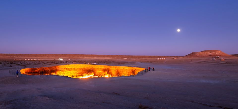 Partez pour un circuit combinant Turkménistan et Ouzbékistan entre le desert du Karakoum et les cités de la route de la soie 