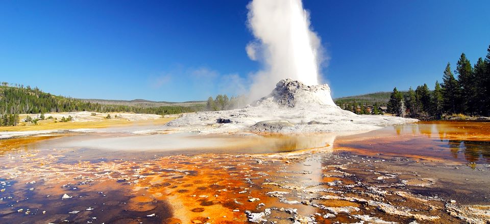 Voyage aux USA de Denver à Grand Teton via les Rocky Mountains, les villes du Far West de Cheyenne et Cody jusqu'à Yellowstone