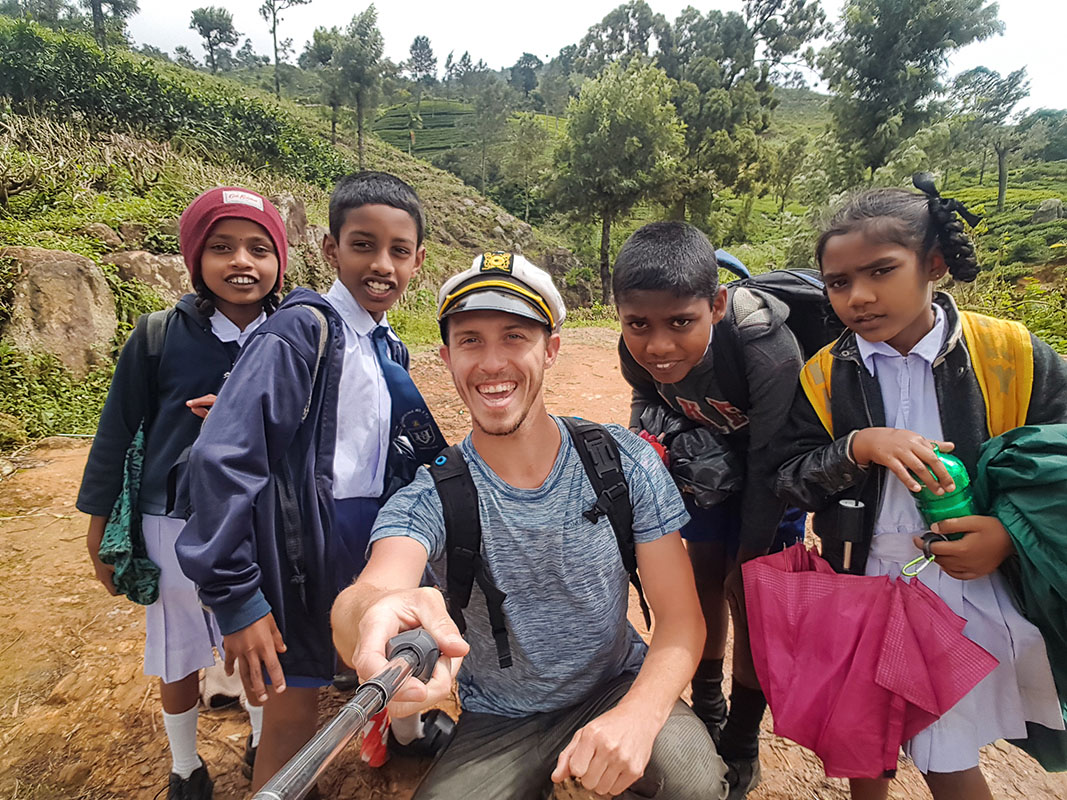 Petit selfie avec les enfants du village !