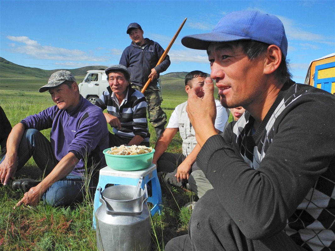 Mongolie, paysage de steppe dans la province de Bulgan