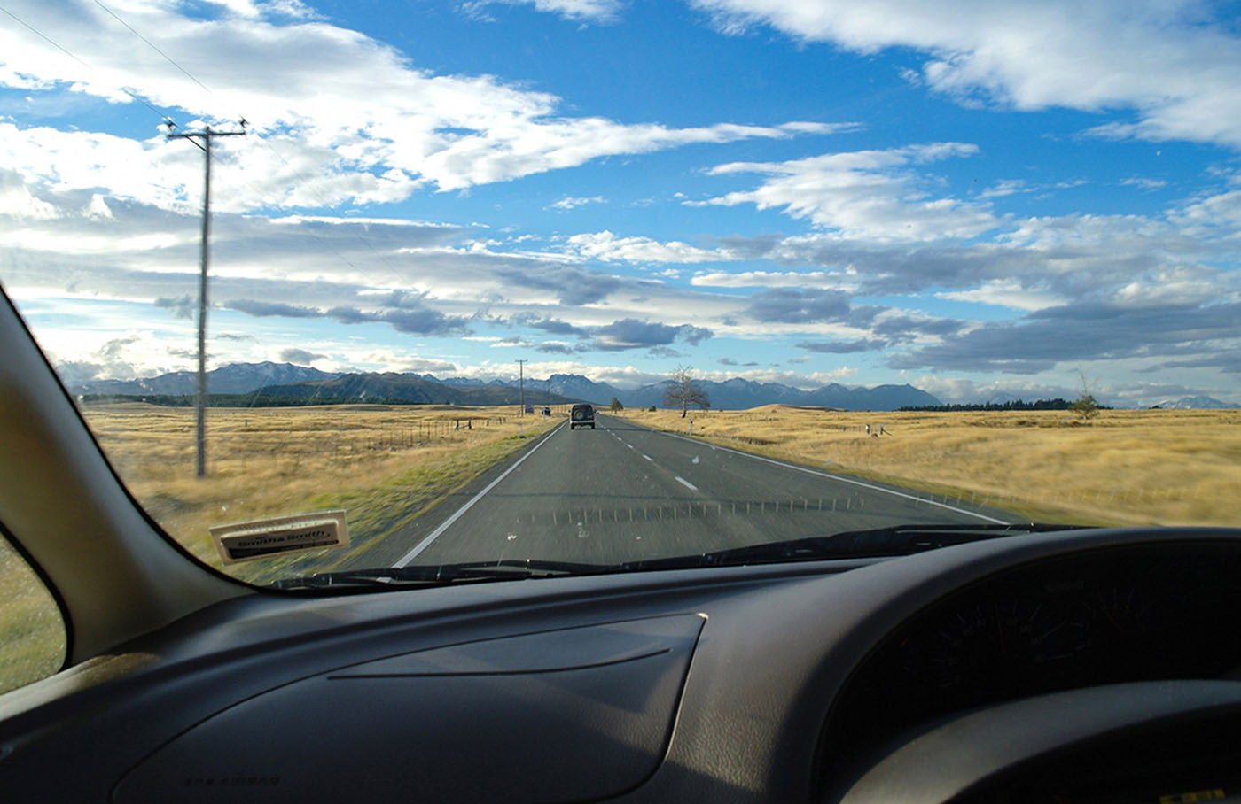 Sur la route dans les environs de Kaikoura