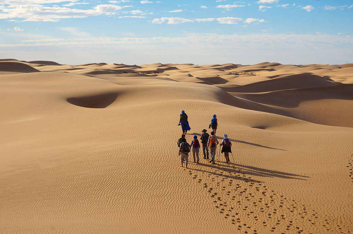 Randonnée dans l'erg Amatlich en Mauritanie 