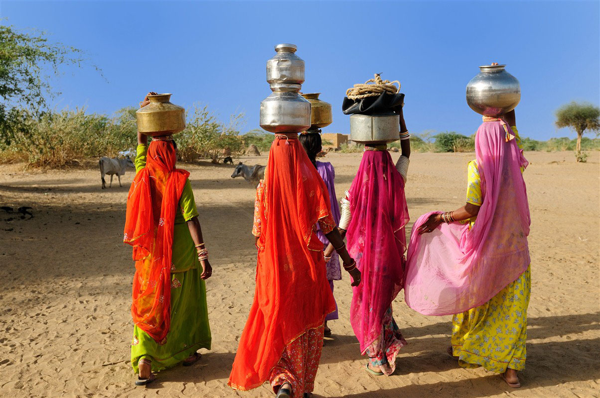 Femmes rencontrées dans le désert du Thar en Inde
