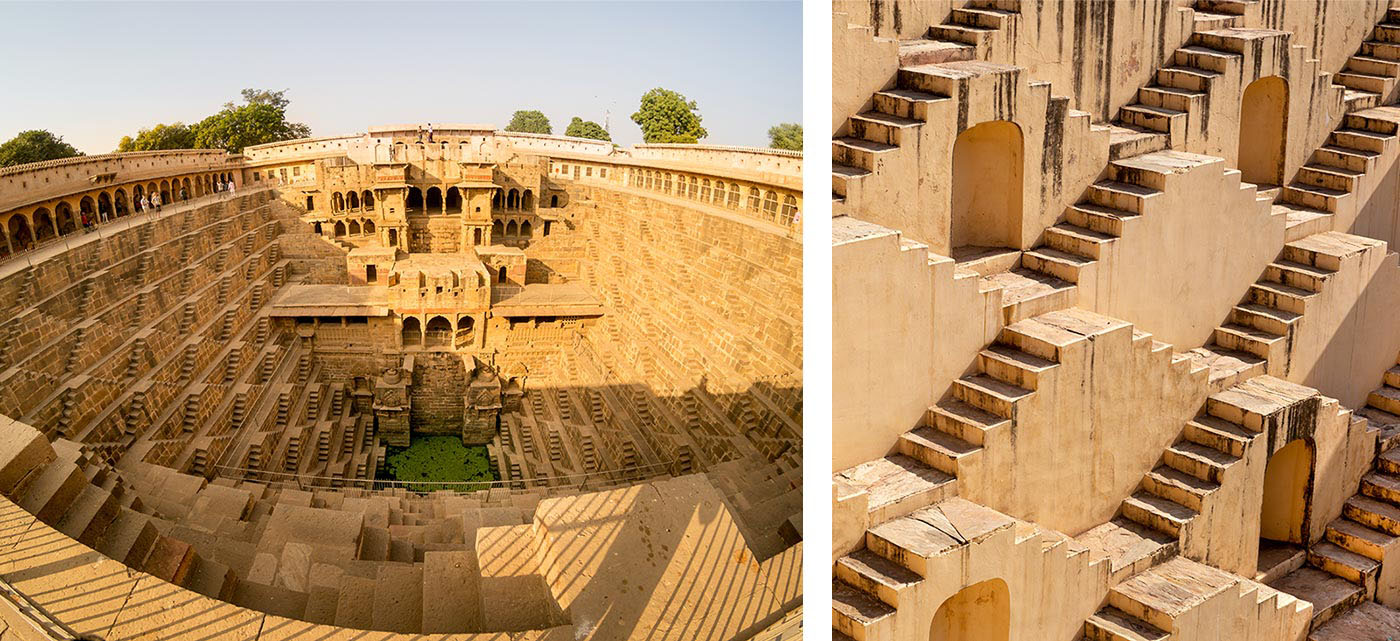 Le puits Chand Baori au Rajasthan
