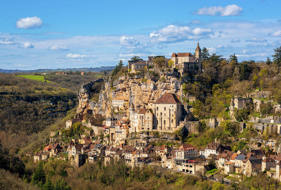 La cité médiévale et religieuse de Rocamadour dans le Lot