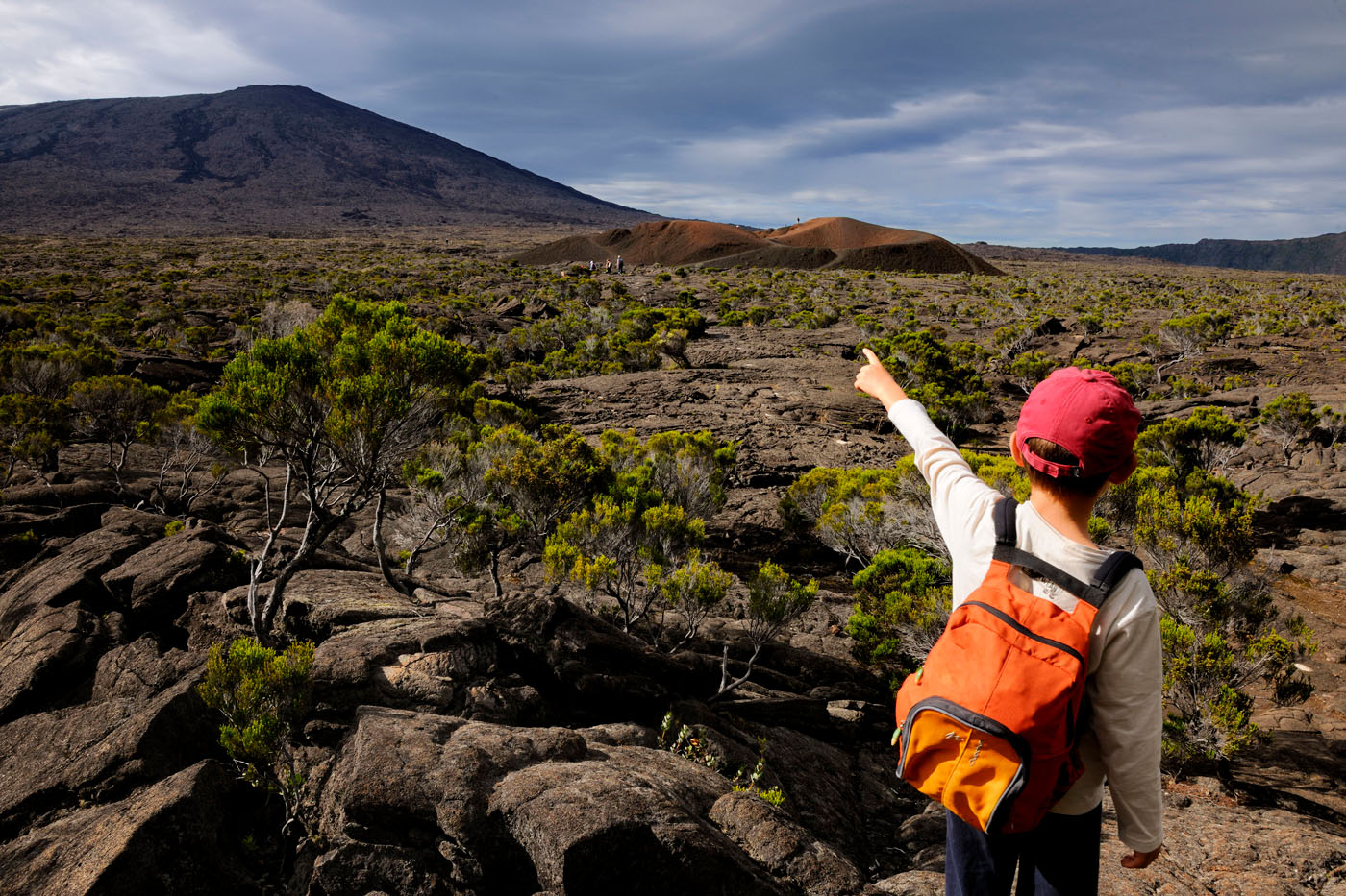 Rando en famille au piton de la Fournaise à La Réunion 