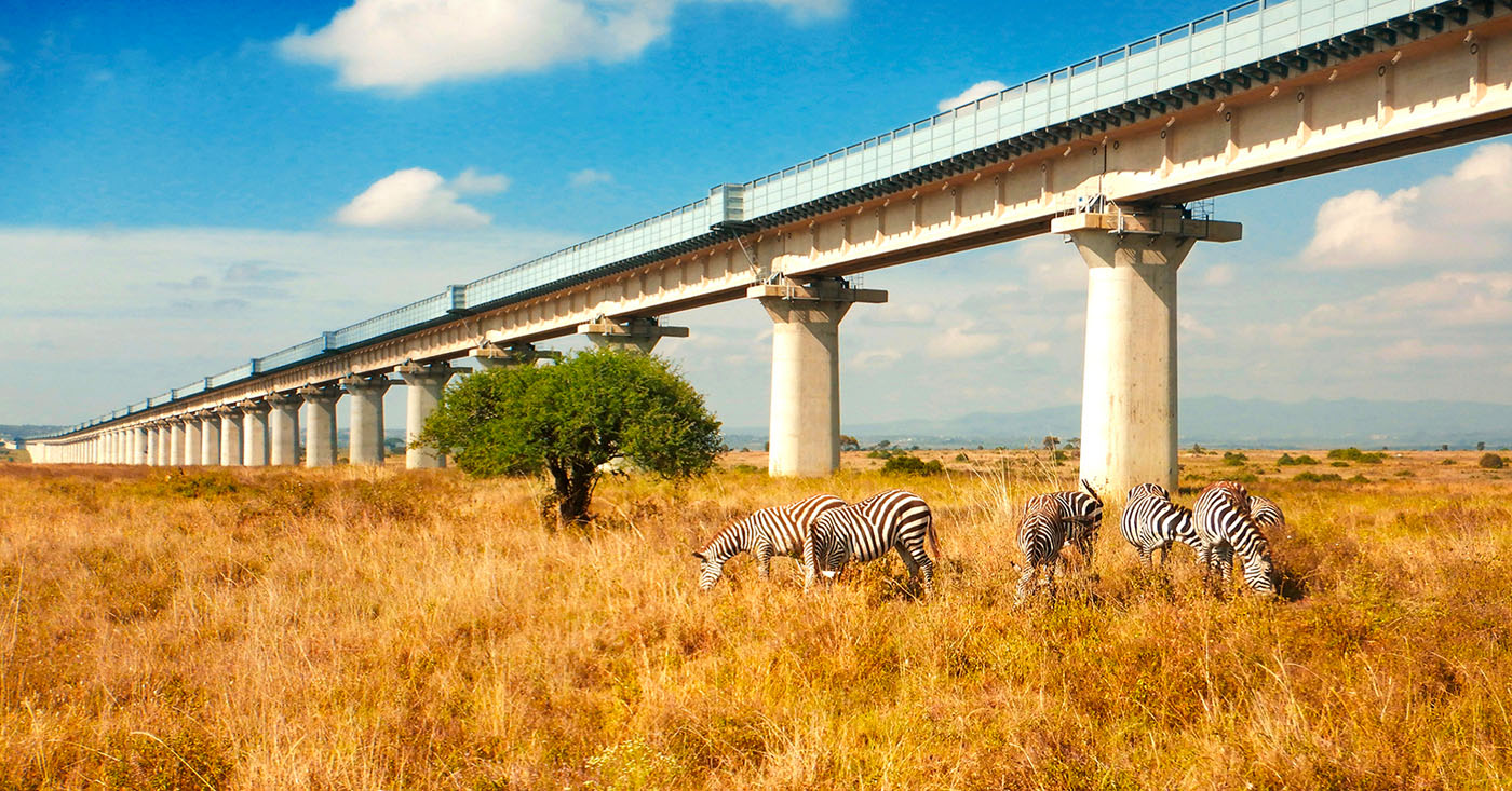Le Madaraka Express traversant le Kenya, pour l'un des plus beaux voyages en train dans le monde